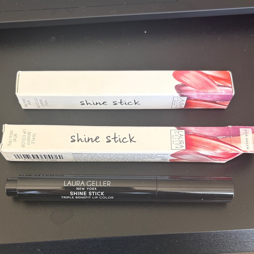 NEW Laura Geller Shine Stick Lip Color - Vibrant Pink Dazzle